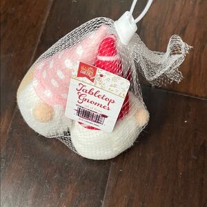 Holiday Cheer Tabletop Gnomes Set - Red and White